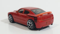 2007 Hot Wheels Dodge Charger SRT8 Metalflake Dark Orange Die Cast Toy Car Vehicle