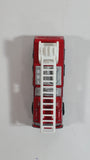 1992 Tonka Red Fire Ladder and Hook Truck DieCast Toy Vehicle - McDonald's Happy Meal