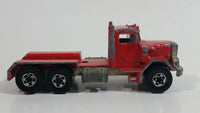 1989 Hot Wheels Peterbilt Dump Truck Semi Rig Red Die Cast Toy Car Vehicle - BW Hong Kong