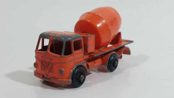 Vintage Lesney Products Matchbox Series Foden Cement Mixer Truck Orange No. 26 Die Cast Toy Car Vehicle - Made in England