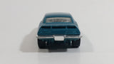 2010 Hot Wheels Muscle Mania 1969 Pontiac Firebird T/A Metalflake Aqua Blue Die Cast Toy Car Vehicle