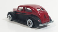 2007 Hot Wheels Since '68 '40 Ford 2-Door Metalflake Red and Black Die Cast Toy Hot Car Vehicle WW