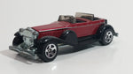 2001 Hot Wheels 1931 Duesenberg Model J ('31 Doozie) Dark Red Die Cast Toy Car Vehicle No. 176