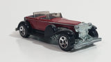 2001 Hot Wheels 1931 Duesenberg Model J ('31 Doozie) Dark Red Die Cast Toy Car Vehicle No. 176