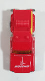 RealToy Boeing Aerospace Red Fire Pickup Truck with Yellow Ladders Die Cast Toy Car Vehicle