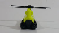 2010 Matchbox Sky Busters SB58 Transport Helicopter Neon Yellow Die Cast Toy Car Vehicle