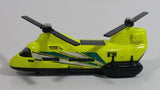 2010 Matchbox Sky Busters SB58 Transport Helicopter Neon Yellow Die Cast Toy Car Vehicle