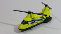 2010 Matchbox Sky Busters SB58 Transport Helicopter Neon Yellow Die Cast Toy Car Vehicle