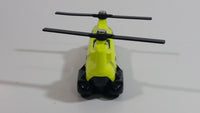 2010 Matchbox Sky Busters SB58 Transport Helicopter Neon Yellow Die Cast Toy Car Vehicle