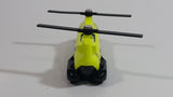 2010 Matchbox Sky Busters SB58 Transport Helicopter Neon Yellow Die Cast Toy Car Vehicle