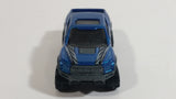 2016 Hot Wheels HW Hot Trucks '17 Ford F-150 Raptor Truck Metalflake Dark Blue Die Cast Toy Car Vehicle