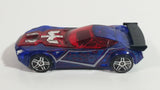 2008 Hot Wheels Phantom X-Raycers Nerve Hammer Metalflake Translucent Dark Blue Die Cast Toy Car Vehicle