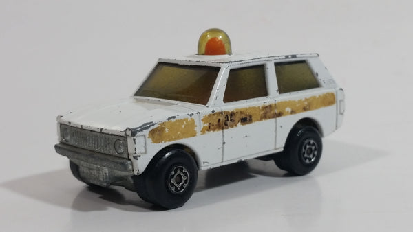 Vintage 1975 Lesney Matchbox Rolamatics No. 20 Police Patrol White Die Cast Toy Car Vehicle