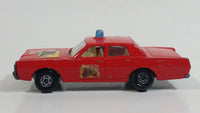 Vintage Lesney Matchbox Series No. 59 Mercury Fire Chief Red Die Cast Toy Car Vehicle (A) Made in England