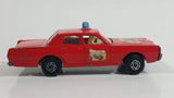 Vintage Lesney Matchbox Series No. 59 Mercury Fire Chief Red Die Cast Toy Car Vehicle (A) Made in England