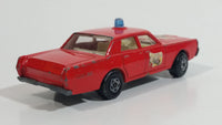 Vintage Lesney Matchbox Series No. 59 Mercury Fire Chief Red Die Cast Toy Car Vehicle (A) Made in England