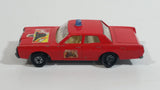 Vintage Lesney Matchbox Series No. 59 Mercury Fire Chief Red Die Cast Toy Car Vehicle (A) Made in England