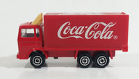 Majorette Coca-Cola Coke Soda Pop Delivery Container Semi Truck 1/100 Scale Die Cast Toy Car Vehicle with Opening Rear Door