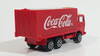 Majorette Coca-Cola Coke Soda Pop Delivery Container Semi Truck 1/100 Scale Die Cast Toy Car Vehicle with Opening Rear Door