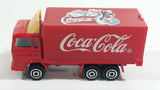 Majorette Coca-Cola Coke Soda Pop Delivery Container Semi Truck 1/100 Scale Die Cast Toy Car Vehicle with Opening Rear Door