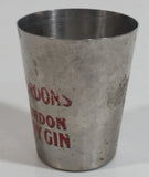 Rare Gordons London Dry Gin 2" Tall Metal Shot Glass