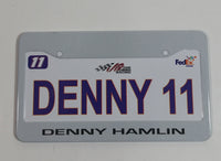 NASCAR Joe Gibbs Racing "Denny 11" Denny Hamilin Fedex 2" x 3 1/2" Miniature Metal License Plate