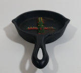 Colorful Totem Pole 3" Diameter Miniature Cast Iron Frying Pan Aboriginal Art Collectible