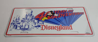 1995 Disney Disneyland 40 Years of Adventures Metal Vehicle License Plate Tag Still Sealed in Plastic