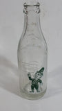 Vintage Tom Moore Fine Beverages Leprechaun Themed 7 Fl. Oz. Glass Soda Pop Beverage Bottle Minot, N.D.