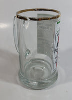 Vintage Style 1981 Edmonton Journal Newspaper "Kid is King!" Wayne Gretzky NHL Ice Hockey Player Gold Rimmed Glass Beer Mug