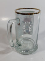 Vintage Style 1981 Edmonton Journal Newspaper "Kid is King!" Wayne Gretzky NHL Ice Hockey Player Gold Rimmed Glass Beer Mug