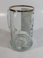 Vintage Style 1981 Edmonton Journal Newspaper "Kid is King!" Wayne Gretzky NHL Ice Hockey Player Gold Rimmed Glass Beer Mug