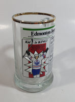 Vintage Style 1981 Edmonton Journal Newspaper "Kid is King!" Wayne Gretzky NHL Ice Hockey Player Gold Rimmed Glass Beer Mug
