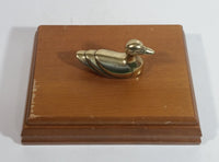 Ducks Unlimited Single Pack of Playing Cards In Wooden Box with Bronze Duck Decoy On Top