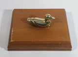 Ducks Unlimited Single Pack of Playing Cards In Wooden Box with Bronze Duck Decoy On Top