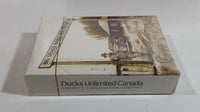 Ducks Unlimited Single Pack of Playing Cards In Wooden Box with Bronze Duck Decoy On Top