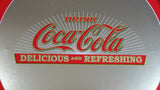 Drink Coca-Cola Delicious and Refreshing Coke Soda Pop 13" Diameter Round Metal Beverage Serving Tray