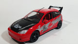 Maisto Excess Tuners Ford Focus Red Tenzo Racing Sports 1/24 Scale Die Cast Toy Car Vehicle with Opening Doors and Hood