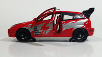 Maisto Excess Tuners Ford Focus Red Tenzo Racing Sports 1/24 Scale Die Cast Toy Car Vehicle with Opening Doors and Hood