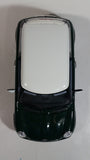 2001 Burago Mini Cooper Dark Green with White Roof 1/18 Scale Die Cast Toy Car Vehicle with Opening Doors, Hood, and Hatch Made in Italy