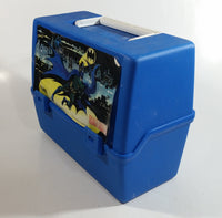 1992 DC Comics Batman Superhero Character Themed Thermos Brand Blue Lunch Box