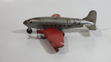 Vintage 1950s Wyandotte Twin Propeller Airforce Military Pressed Steel Toy Airplane 9 1/2" Wing Span