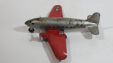 Vintage 1950s Wyandotte Twin Propeller Airforce Military Pressed Steel Toy Airplane 9 1/2" Wing Span