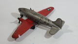 Vintage 1950s Wyandotte Twin Propeller Airforce Military Pressed Steel Toy Airplane 9 1/2" Wing Span