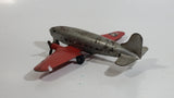 Vintage 1950s Wyandotte Twin Propeller Airforce Military Pressed Steel Toy Airplane 9 1/2" Wing Span