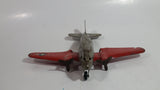 Vintage 1950s Wyandotte Twin Propeller Airforce Military Pressed Steel Toy Airplane 9 1/2" Wing Span