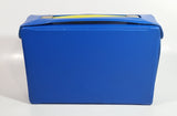 Vintage 1976 Lesney Matchbox 24 Car Carrying Case Blue with Yellow Trays