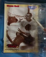 1998 Kenner Starting Lineup Timeless Legends NHL Ice Hockey Player Goalie Glenn Hall Chicago Blackhawks Action Figure and Trading Card New in Package