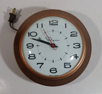 Retro Mid-Century Ingraham 7" Round Electric Plug In Wall Clock Toronto, Canada - Working