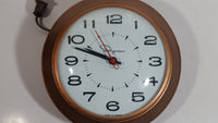 Retro Mid-Century Ingraham 7" Round Electric Plug In Wall Clock Toronto, Canada - Working